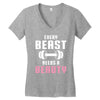 Every Beast Needs a Beauty Women's V-Neck T-Shirt