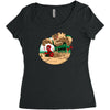 an amazing sand castle Women's Triblend Scoop T-shirt