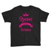 queens are born in october Youth Tee