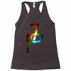 jake paul colorful galaxy Racerback Tank
