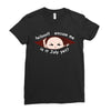 July Peeking Out Asian Baby Boy Ladies Fitted T-Shirt