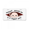 August Peeking Out Asian Baby Boy License Plate