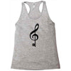 the music is the key Racerback Tank