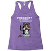 anxious cat Racerback Tank