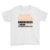 Uterine Cancer Awareness I Wear Peach For Some Special To Me Youth Tee