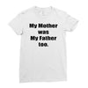 raised by mom Ladies Fitted T-Shirt