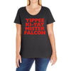 yippee ki yay mister falcon Ladies Curvy T-Shirt