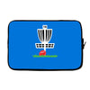 disc golf frisbee leaning on target basket innova Laptop sleeve