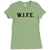 Wife.. Washing Ironing Fucking Etc Ladies Fitted T-Shirt
