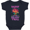 birthday troll daddy Baby Bodysuit