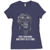 Free Your Mind One Puff At A Time Ladies Fitted T-Shirt