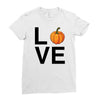 love pumpkin Ladies Fitted T-Shirt