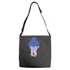 red string of fate Adjustable Strap Totes