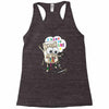 leaf cartoon Racerback Tank