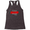think outside the box thinker Racerback Tank