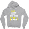 Kings Are Born In April Zipper Hoodie