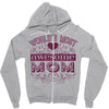 world's most awesome mom Zipper Hoodie