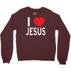 i love jesus Crewneck Sweatshirt