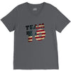 team 10 american flag V-Neck Tee