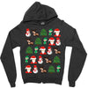 christmas pixel Zipper Hoodie