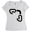 black best Women's Triblend Scoop T-shirt