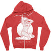 pinup predator Zipper Hoodie