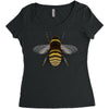 realistic bee Women's Triblend Scoop T-shirt