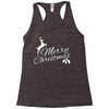 merry christmas flower Racerback Tank