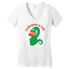 everything is fine Women's V-Neck T-Shirt