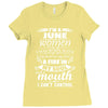 I Am A June Women Ladies Fitted T-Shirt
