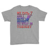 my cat and i stay in tonight Youth Tee
