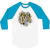 tiger roar scratch 3/4 Sleeve Shirt