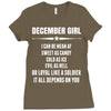 Super December Girl Ladies Fitted T-Shirt