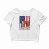 usa boxer flag Crop Top
