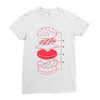 cheeseburger Ladies Fitted T-Shirt