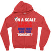 on a scale of one to america how free are you tonight Zipper Hoodie