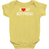 i love my boy friend Baby Onesie
