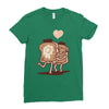 french toast kiss Ladies Fitted T-Shirt