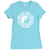 i ching ying and yang Ladies Fitted T-Shirt