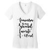 feminism is my second favorite f word Women's V-Neck T-Shirt