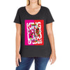 card as Ladies Curvy T-Shirt