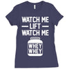 watch me lift watch me Ladies Fitted T-Shirt