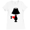 i love lamp Ladies Fitted T-Shirt