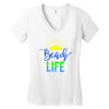 beach life Women's V-Neck T-Shirt