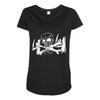 4x4 truck cross bone skull Maternity Scoop Neck T-shirt