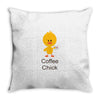 coffee chick Throw Pillow