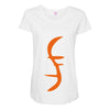 helix of heroes funny retro sci fi superhero symbol cool logo Maternity Scoop Neck T-shirt