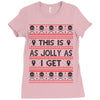 Emo Gothic Ugly Christmas Sweater Ladies Fitted T-Shirt