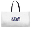 santa colorful glitter Weekender Totes