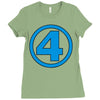 number 4 Ladies Fitted T-Shirt